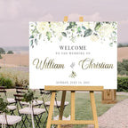 Welcome To Our Wedding Sign, Custom Wedding Welcome Sign, Easel Stand For Wedding Sign, Engagement Yard Sign, Rustic Wedding Decorations For Ceremony