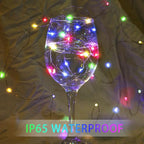 50 Pack Fairy Lights 7Ft 20 LED Twinkle String Lights 3 Modes Battery Operated Waterproof Firefly Starry for Mason Jar Party Wedding Christmas Valentines Day Table Centerpieces,Multicolor