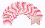 Hot-Pink Rose-Gold Party Decorations Garland - 62ft Twinkle Little Star Hanging Streamers Banner,Birthday Wedding Bridal Baby Shower Bachelorette Engagement Decor Hugtmr