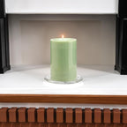 WGV Tea Light Votive Candle Holder Plate 4" W, Clear Flat Plate Glass, Small Home Accent Decor, 1 Pc
