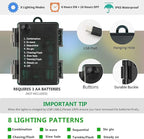 Tcamp 33ft 100LED Battery Operated Christmas Lights Outdoor Indoor, Battery Christmas Tree Lights with Remote Timer, 8 Modes Battery String Lights for Xmas Tree Wreath Bedroom Decor (Warm White)