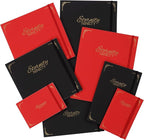 New York Central Eternity Ninety Flat Book- 4x6" Sketch Watercolor Journal, Pack of 10- Red Soft Paperback- Watercolor Sketchbook w/Elastic Band,100 Total Sheets 100% Cotton, 90 lb Cold-Pressed