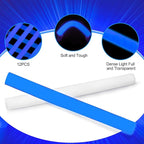 Glow Foam Sticks Bulk, 24 Pcs Blue Giant LED Light Up Sticks 3 Modes Flashing Glowing Baton Wands Party Supplies for Wedding, Raves,Concert,Birthday,Christmas, Halloween,Sporting Events