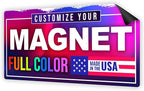 12"x24" Custom Magnet Signs in Full Color for Business and Advertising, 30 mil Customized Vinyl Car Magnets, Personalized Magnetic Sheets for Company Storefront & Vehicles, 1-Pack (Rounded Corners)