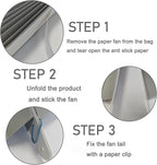 Gray Party Decorations,Wedding Decorations for Party Events Accessories,Anniversary Decorations,Birthday Decorations for Men,16in Hanging Paper Fans 30 Color DIY Set(Gray)