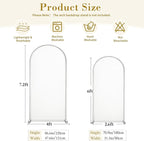 Purple Lavender Arch Backdrop Cover for Wedding, 7.2FT 6FT Set of 2 Stretchy Spandex Fitted Arch Stand Cover for Baby Shower, Birthday Party Decor, Chiara Backdrop Cover with Double-Sided Design