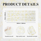 Artoid Mode Gold Snowflakes Christmas Gauze Table Runner 120 Inch 10FT, Winter Seasonal Sheer Dining Holiday Wedding Table Decor for Home Party