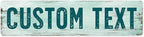 Custom Sign, Custom Street Sign, 11 Font Colors, 13 Font Styles, 4 Hole Options, 22 Sizes, 3x12 Inches, Rust Free DiBound, Fade Resistant, Made in USA by My Sign Center (Shabby Chic)