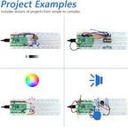Freenove Basic Starter Kit for Raspberry Pi Pico 2 W (Included), Dual Arm Cortex-M33 and Dual Hazard3 RISC-V Microcontroller, 386-Page Detailed Tutorial, 142 Items, 55 Projects, Python C Code