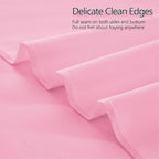 10ft x 10ft Thick Pink Backdrop Curtains for Parties, 2 Panels 5ft x 10ft Non See Through Pink Polyester Wedding Drapes Photo Backdrop for Birthday Party Graudation Photography Home Decor