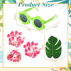 6 Sets Hawaiian Table Centerpieces Pineapple Luau Party Table Decorations Tropical Decor for Beach Summer Party