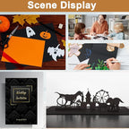 28 Sheets Black Cardstock 8.5 x 11 for Halloween, 92lb Heavyweight Black Construction Paper Card Stock for DIY Cards, Scrapbooking, Greeting Cards, Invitations