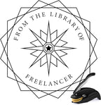 Personalized Book Embosser - Custom Library Stamp, Personal Gifts for Book Lovers, Readers, Teachers (Star-02)