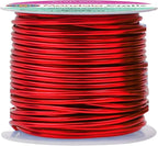 Mandala Crafts 13 Gauge Anodized Aluminum Craft Wire for Jewelry Making - 240 FT Colored Flexible Rainbow Wire - Bendable for Bonsai Armature Crafting Sculpting