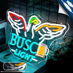 Beer Neon Sign Light for Wall Decor - Beer Bar Acrylic USB Powered LED Wall Art Decor, Light Up Sign Dimmable, for Man Cave Beer Bar Pub Business Club Party Garage 16.54" × 10.24"