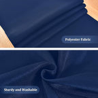Farmhouse Navy Blue Table Runner Small Short Table Runners 36 Inches Coffee Table Runner for Dresser Living Room Bedroom Holiday Party Banquet 12X36 Inch