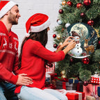 Christmas Snowman Decor Round Metal Tin Sign Christmas Deer Vintage Tin Sign for Home Coffee Wall Decor for Christmas Family Wall Decoration 12 * 12 in