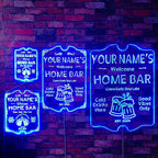 ADVPRO Personalized Your Name Home Bar RGB Dynamic Glam LED Sign - Cut-to-Edge Shape - Smart 3D Decoration - Multicolor Signage st06s43-fnd-p11-tm-c