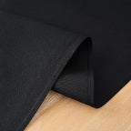 2 Pack Black Small Short Table Runner 12 x 48 Inch Solid Color Runners Coffee Table Dresser for Daily Party Home Decoration