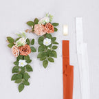 10 Wedding Aisle Decorations for Ceremony - Terracotta Chair Flowers for Church Pew Decor