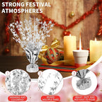 6 Pack Star Table Centerpieces for Party, Birthday Table Decorations for Kids Adults, Party Centerpieces for Tables for Wedding Baby Shower Graduation Holiday Event (Silver)