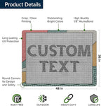 Custom Sign, Custom Street Sign, 11 Font Colors, 13 Font Styles, 4 Hole Options, 22 Sizes, 36x48 Inches, Rust Free DiBound, Fade Resistant, Made in USA by My Sign Center (Fauxsaic 2)
