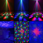 Party Lights Starry Sky Projector Ocean Wave Projector 3 in 1, DJ Dicso Ball Home Light with Remote Control, Suitable Parties Night Light Bedroom Home Theater Ceiling Room Decor Magic Corridor