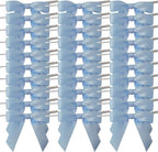 50pcs 2-1/2" Light Blue Satin Ribbon Bows with Twist Ties for Gift Wrapping Packing Christmas Decoration(Lt.Blue)