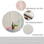 JYFLZQ White Iridescent Sequin Backdrop Curtains 4ft x 8ft 2 Panel Glitter Photo Booth Backdrops Sparkly Photography Background Drapes for Parties Wedding Bridal Showers