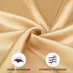 Aneco 24 Pieces Satin Napkin Square 20 x 20 Inches Dinner Napkins Weddings Party Napkin Soft Table Napkins for Romantic Weddings Party Dinner Decoration (Gold)