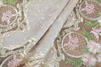 vctops Damask Lace Patchwork Tablecloth Luxury Square Small Table Cover Elegant Floral Embroidered Lace Table Cloth for Party Kitchen Dinning Picnic Decoration (Type O,22"x22")