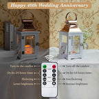 40th Wedding Anniversary Lantern 40th Anniversary Wedding Gifts for Couple Parents Grandparents Husband Wife, Happy 40th Anniversary Decoration
