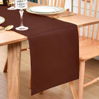 Farmhouse Chocolate Table Runner Dining Table Runners 60 Inches Long Coffee Table Runner for Dresser Living Room Bedroom Holiday Party Banquet 12X60 Inch