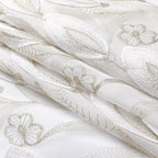 VISIONTEX White Sheer Voile Curtains, Decorative White Embossed Drip Rod Pocket Window Drapes for Home Kitchen, Living Room and Bedroom 54 x 72 Inch, Set of 2 Curtain Panels