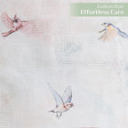 Maison d' Hermine Table Runner 100% Cotton Single Layer Table Runners 108 inches Long Decorative for Home Kitchen Dining Party Wedding Bridal Shower Spring Summer (Flying Birds, 14.50" x 108")