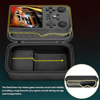 casmilee Retro Gaming Console Case for R36MAX Game Consoles, Handheld Gameboy Video Emulator Storage Holder Organizer, Portable Carrying Bag for USB Cables, SD Cards and Batteries (Box Only)