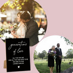 Wedding Signs for Reception, 8x11 Black Minimalist Style Love Signs for Wedding, Memorial Table Sign for Wedding, Bridal Shower Decor, Weddings Reception Decor-16