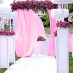 2 Panels Pink Backdrop Curtain, 10 x 7 Feet Background Curtains for Parties, Weddings, Baby Showers, Bachelorette Halloween, Christmas Birthday Party Photoshoot Backdrop Curtains Decorations