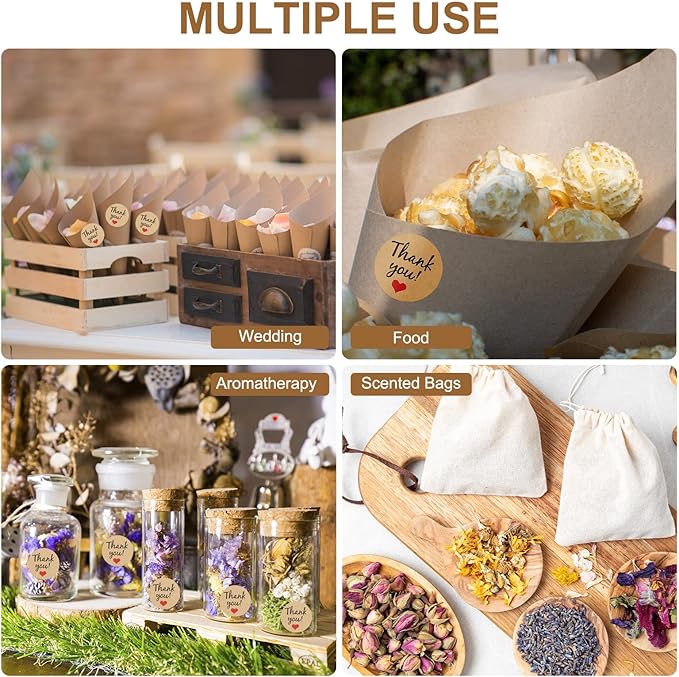 PATIKIL Dried Flower Confetti Cones, 30Pcs Paper Tapers Cone Holder with Dried Rose Petals / Sticker for Wedding Party Engagement Birthday DIY Decoration, Red/Purple