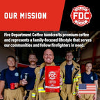 Fire Department Coffee - Gives Back to Firefighters - Irish Whiskey Infused Coffee Beans - Medium Roast - Non-Alcoholic - Roasted in the USA - Whole Bean - Veteran Owned - 12 oz