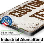Custom Sign, Custom Street Sign, 11 Font Colors, 13 Font Styles, 4 Hole Options, 22 Sizes, 6x12 Inches, Rust Free DiBound, Fade Resistant, Made in USA by My Sign Center (Rustic)