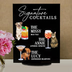 Pet Signature Drink Wedding Signs