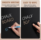 SELEAD Small Chalkboard Words Sign - 2 Pack 8x12 Inch Tabletop Decorative Chalk Board with Wooden Stand, Double-Sided Erasable Message Menu Board for Food, Store, Business, Wedding