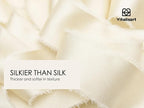 Vitalizart Silk Like Satin Ribbon 1 inch x 30 Yard Ivory White Handmade Frayed Ribbons for Gift Wrapping Baby Shower Wedding Bridal Bouquets Holiday Decor