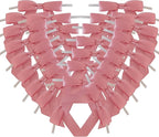 50pcs 2-1/2" Rose Gold Satin Ribbon Bows with Twist Ties Pink Satin Ribbon Bows for Candy Party Decoration Gift Packing Wrapping Accessories(2.5“,Rose Gold)