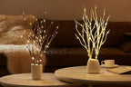 Hairui Lighted Birch Branches 18IN 70 White Willow LED Battery Operated with Timer Twig Lights for Summer Christmas Wedding Decoration Indoor Outdoor(Vase Excluded)