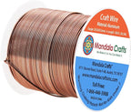 Mandala Crafts 20 Gauge Anodized Aluminum Craft Wire for Jewelry Making - 100 FT Colored Flexible Light Brown Wire - Bendable for Bonsai Armature Crafting Sculpting