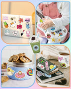Sticker for Water Bottles, 300 Pcs/Pack Cute Vinyl Waterproof Vsco Laptop Stickers for School Students Gifts Classroom Teachers Prizes Stickers for Kids Teens Girls