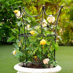 Large Obelisk Trellis for Plant Supports 18.5in x 22.9in - Durable Metal Garden Support Cage for Peonies, Ideal for Indoor & Outdoor Use, Elegant Design, Easy to Install