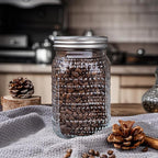 WELLIFE Mason Jars 32 oz, 2 Pack Quart Mason Jars Wide Mouth for Pickling, Canning, Fermenting and Food Storage, Microwave & Dishwasher Safe